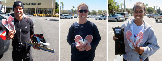 olympians holding aline insoles